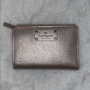 Gold Kate spade wallet